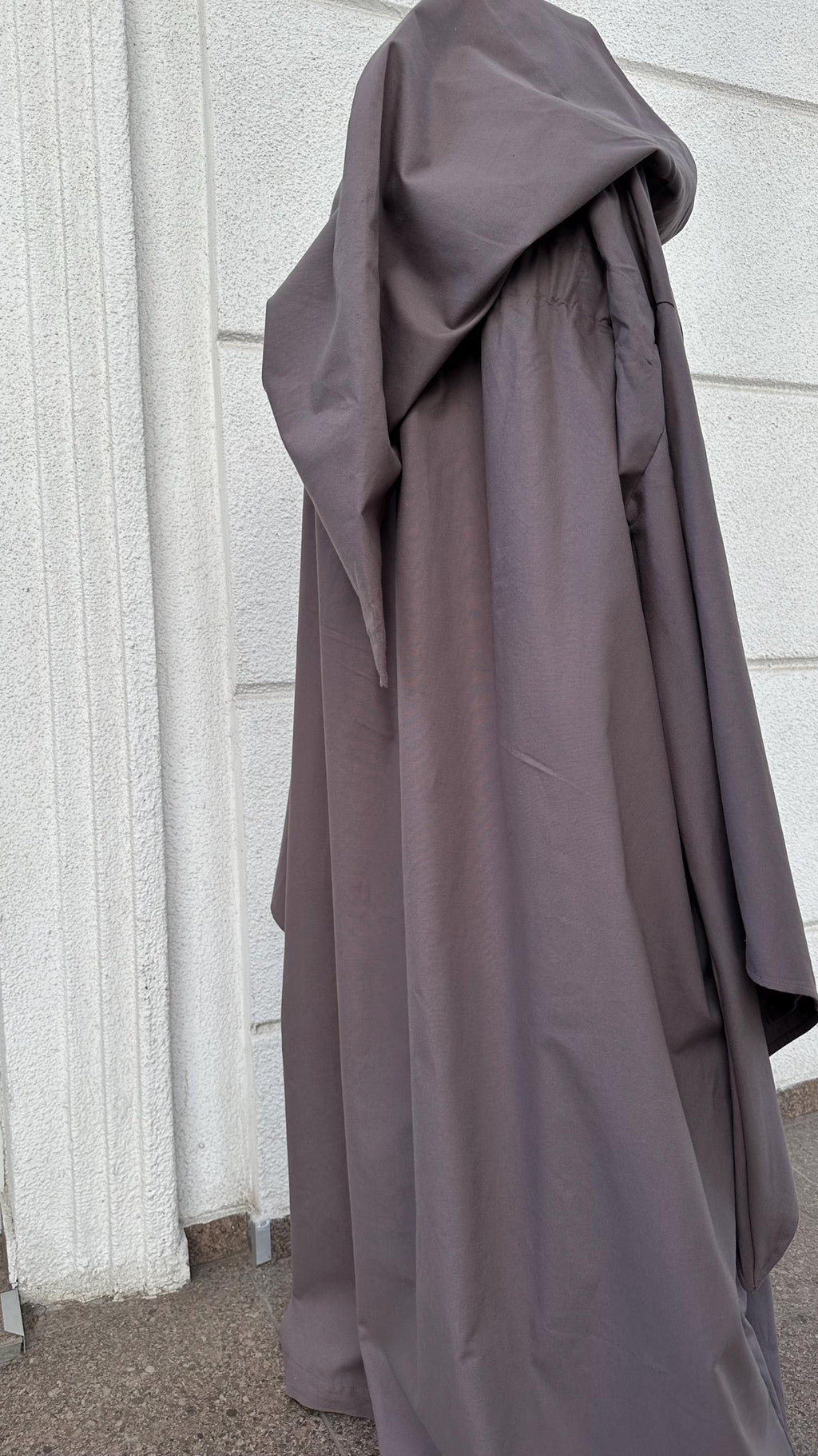 Gray Cappuccino Cloak –  Ash Mocha Hooded Cape, Mage Outfit, Unisex Medieval Fantasy Mantle, Renaissance Costume Robe, Gray Brown Costume