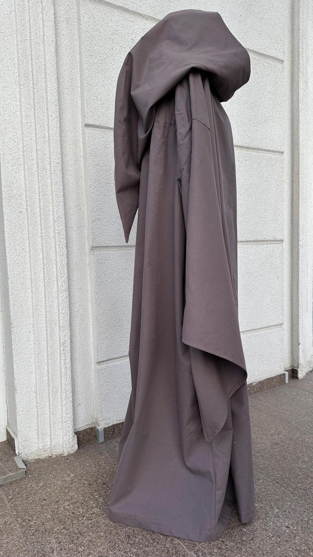 Gray Cappuccino Cloak –  Ash Mocha Hooded Cape, Mage Outfit, Unisex Medieval Fantasy Mantle, Renaissance Costume Robe, Gray Brown Costume