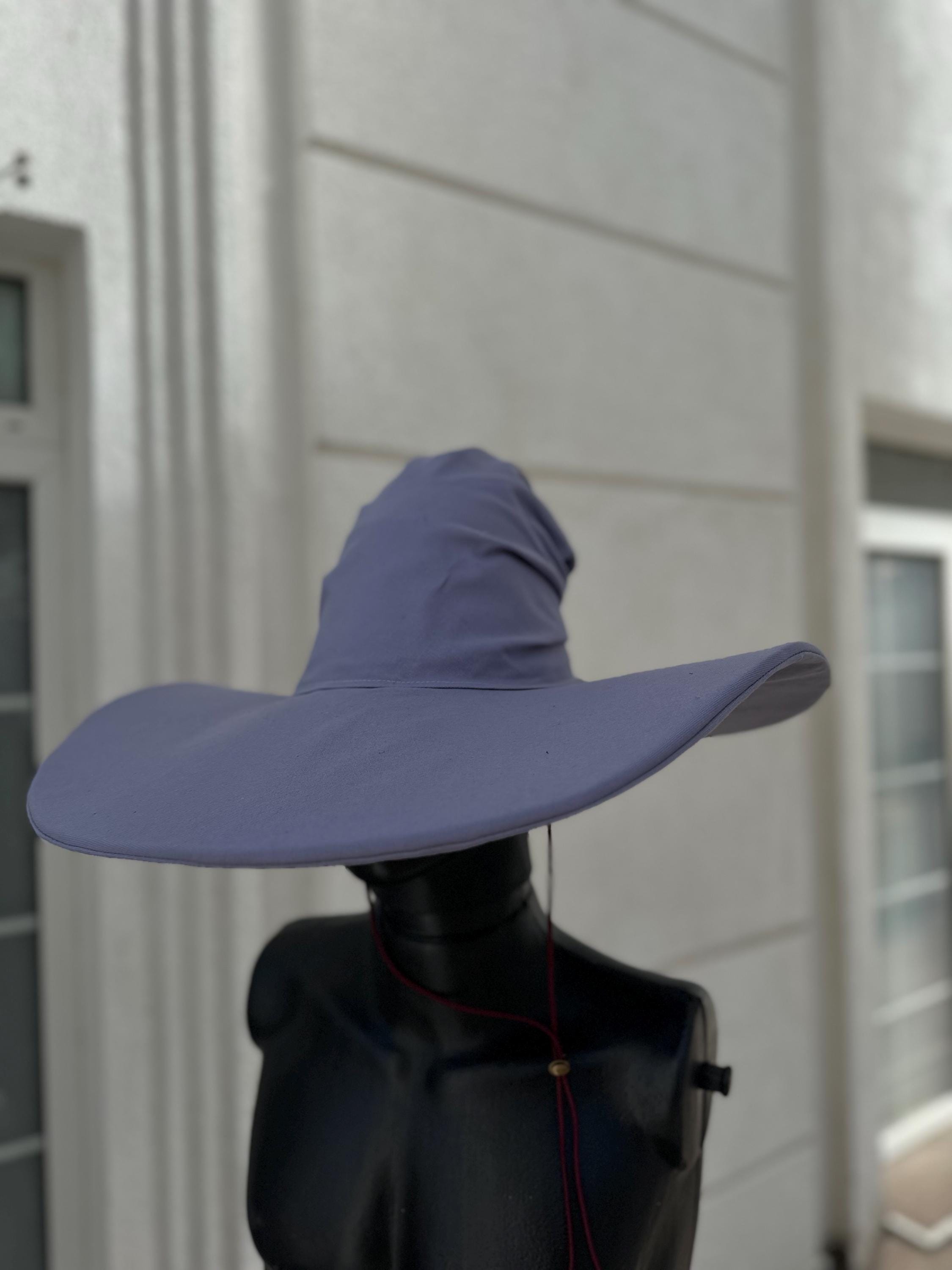 Lavender Moon Wizard Hat – Handmade Fantasy Hat, Medieval Renaissance Cosplay Accessory, Elven Magic Costume, Custom Pointed Hat