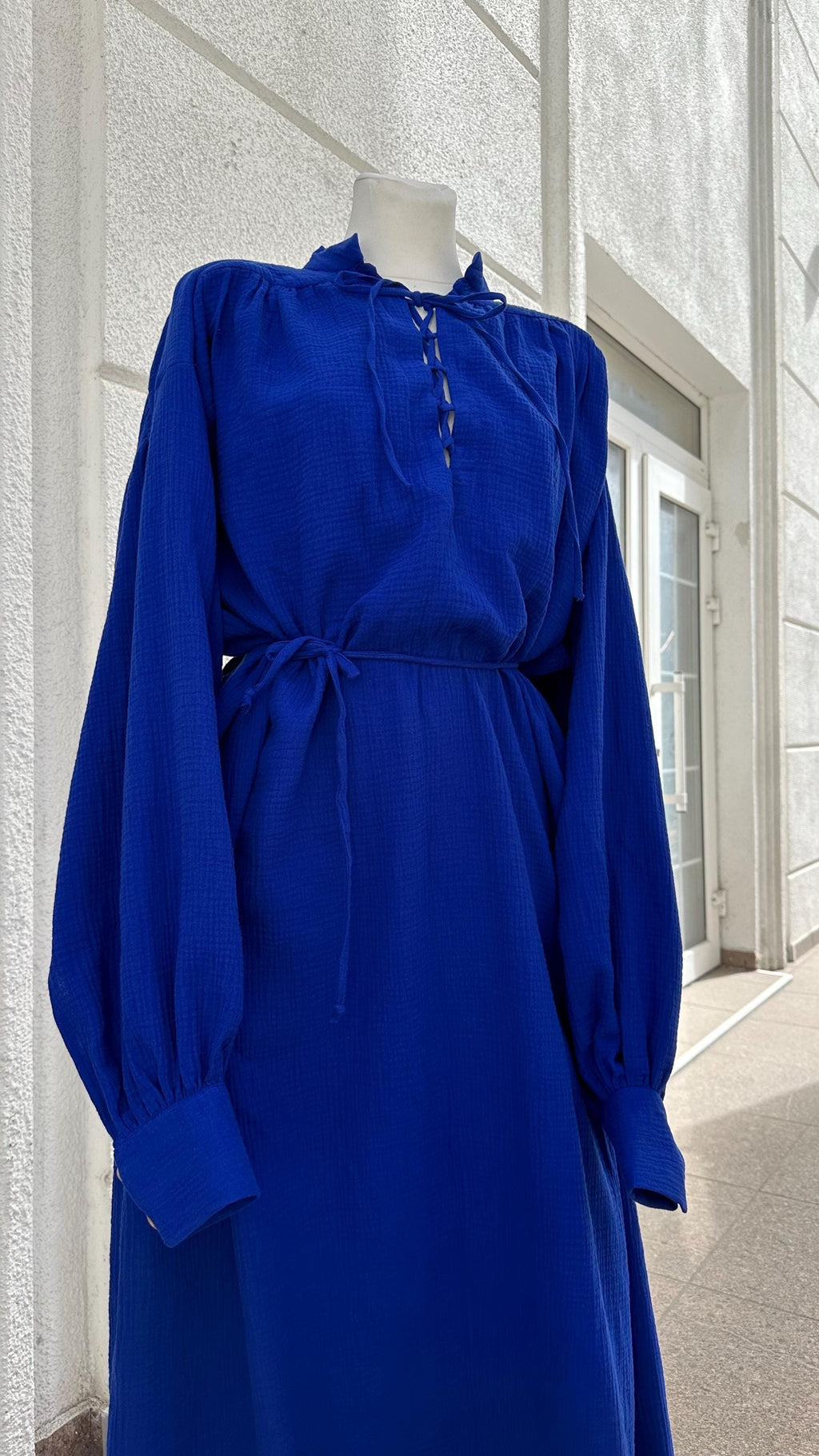 Royal Blue Cloak and Tunic – Wizard’s Attire, Medieval Blue Robe, Handmade Fantasy Clothing for Mage or Sorcerer