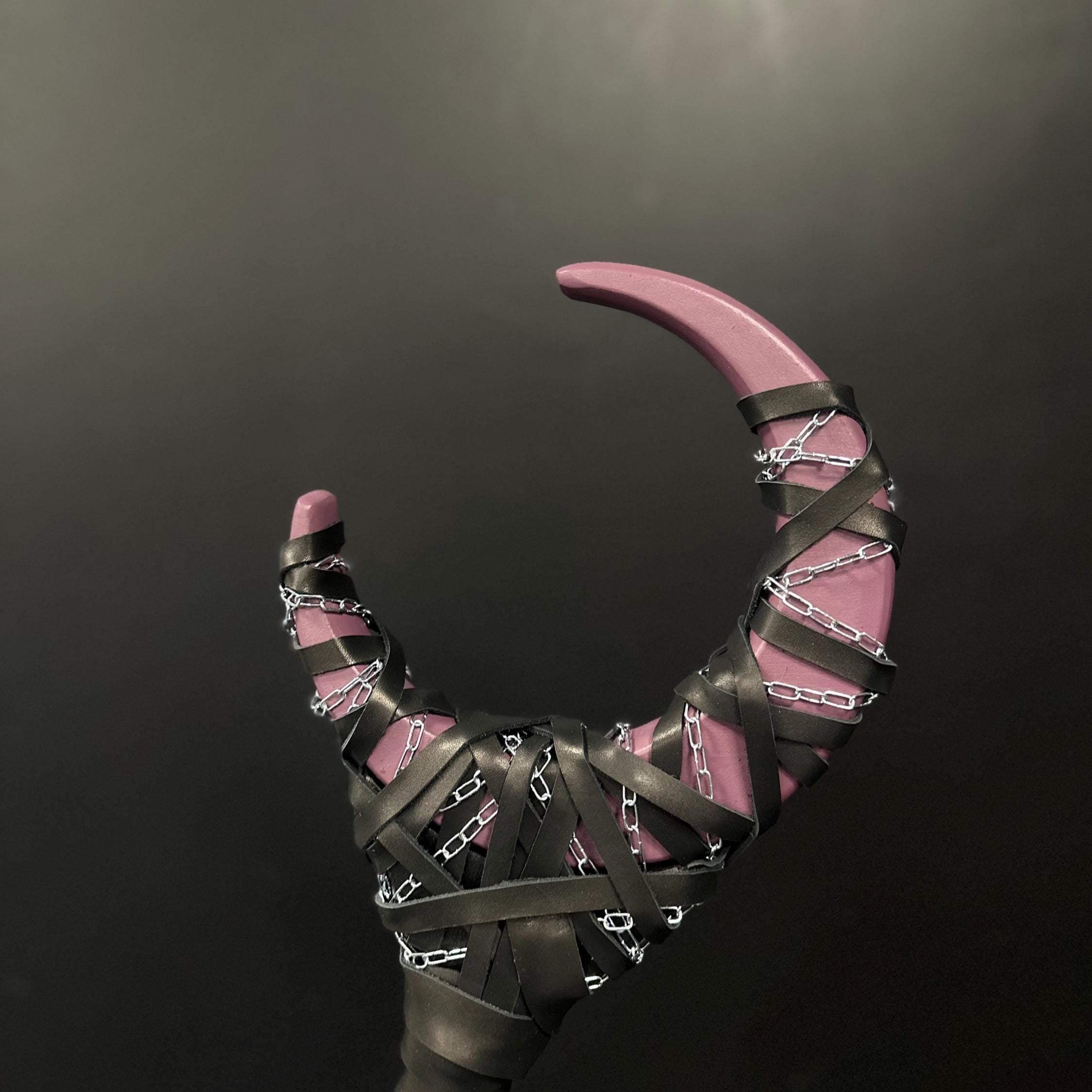 Plum Color Crescent Moon Staff – Wooden Wizard Staff for Cosplay, Rituals and Fantasy Display, Ritual Tool, Fantasy Prop, Alder Wood